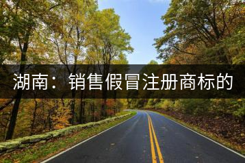 湖南：銷售假冒注冊商標(biāo)的普洱茶 淘寶店主獲刑又罰金