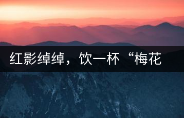 紅影綽綽，飲一杯“梅花”醉