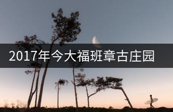 2017年今大福班章古莊園新品上市