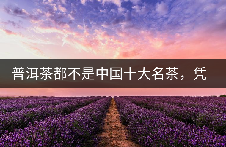 普洱茶都不是中國十大名茶，憑什么還是“可以喝的古董”