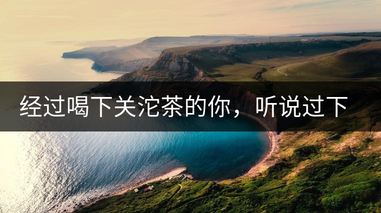 經過喝下關沱茶的你，聽說過下關茶磚嗎?經過喝下關沱茶的你，聽說過下關茶磚嗎？