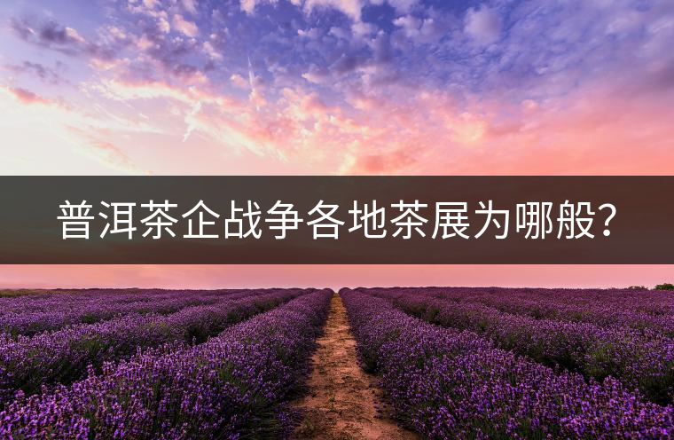 普洱茶企戰(zhàn)爭各地茶展為哪般？