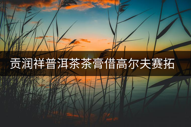 貢潤祥普洱茶茶膏借高爾夫賽拓高端市場