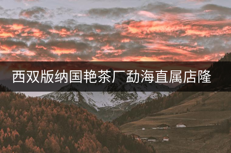 西雙版納國(guó)艷茶廠勐海直屬店隆重開業(yè)