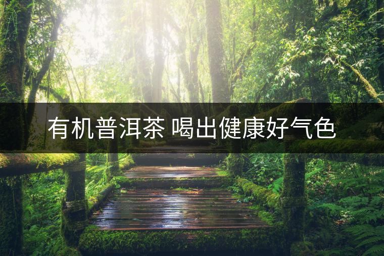 有機普洱茶 喝出健康好氣色