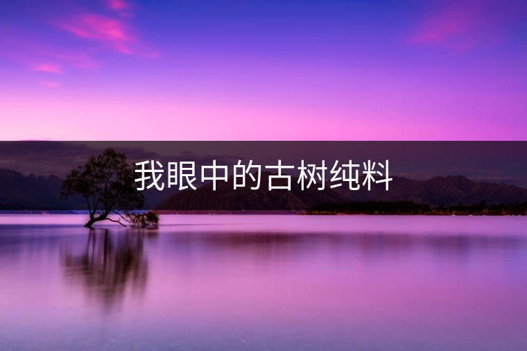 我眼中的古樹(shù)純料 我眼中的古樹(shù)純料