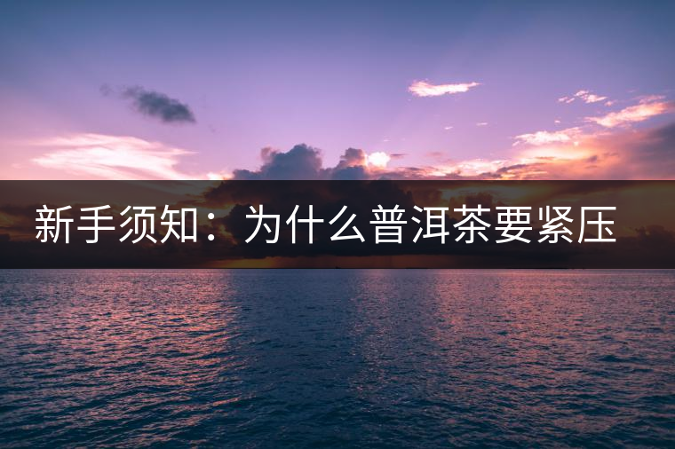 新手須知：為什么普洱茶要緊壓而不散存？