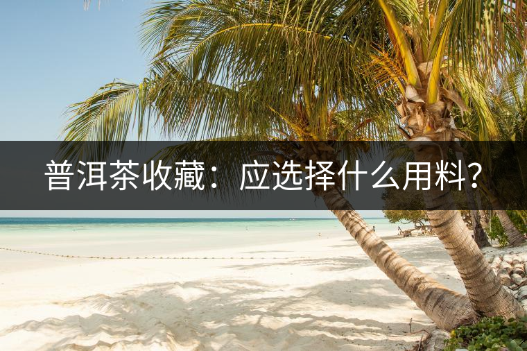 普洱茶收藏：應(yīng)選擇什么用料？