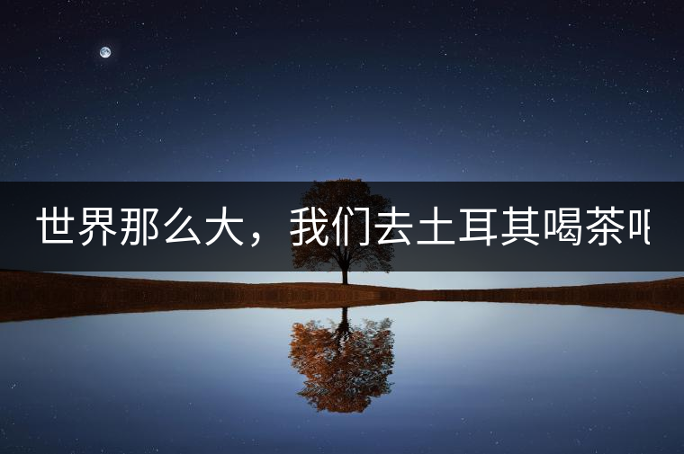 世界那么大，我們去土耳其喝茶吧！