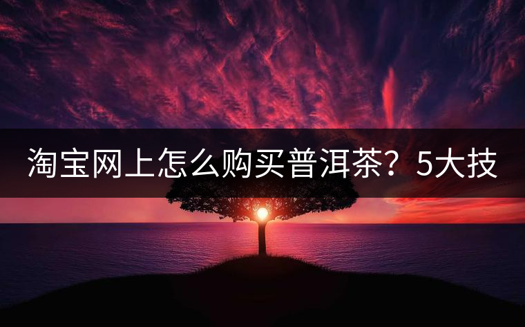淘寶網(wǎng)上怎么購(gòu)買(mǎi)普洱茶？5大技巧告訴你（干貨）