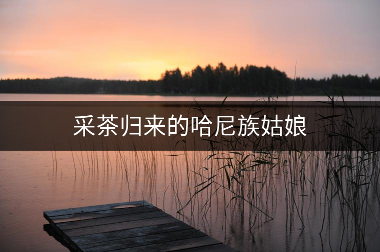 采茶歸來(lái)的哈尼族姑娘 采茶歸來(lái)的哈尼族姑娘