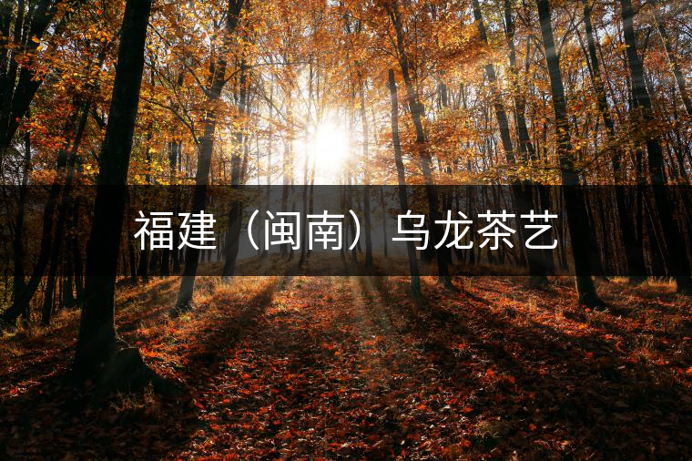 福建（閩南）烏龍茶藝