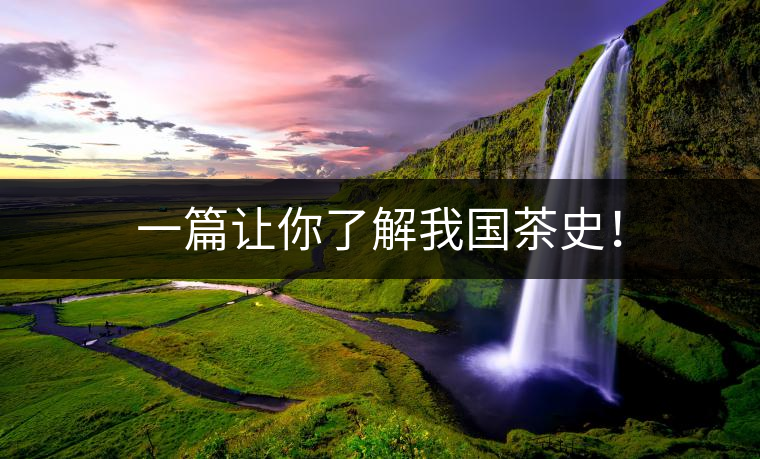 一篇讓你了解我國茶史！