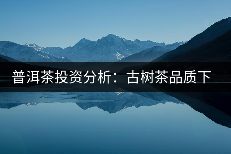 普洱茶投資分析：古樹茶品質(zhì)下滑？過度采摘才是根源所在