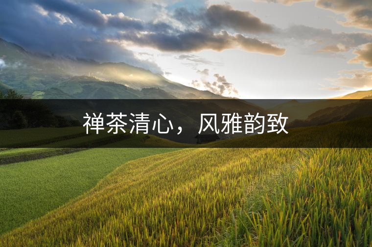 禪茶清心,風(fēng)雅韻致 禪茶清心,風(fēng)雅韻致