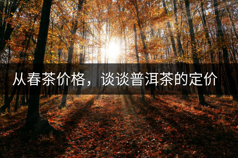 從春茶價格，談?wù)勂斩璧亩▋r權(quán)