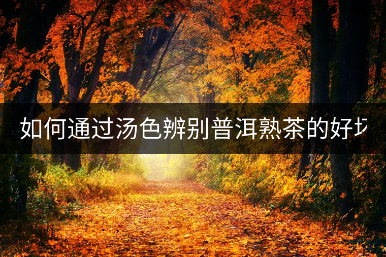 如何通過湯色辨別普洱熟茶的好壞? 如何通過湯色辨別普洱熟茶的好壞?