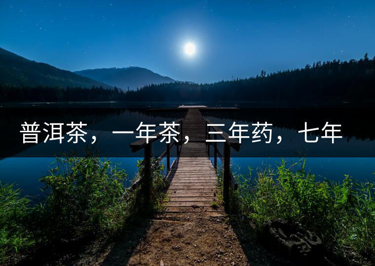 普洱茶，一年茶，三年藥，七年寶