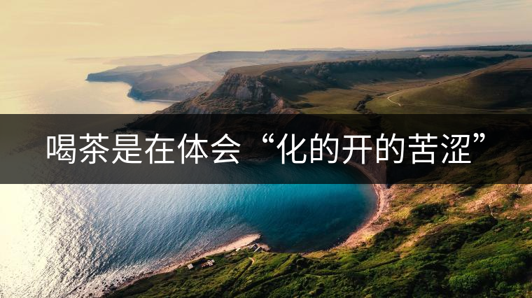 喝茶是在體會(huì)“化的開的苦澀”