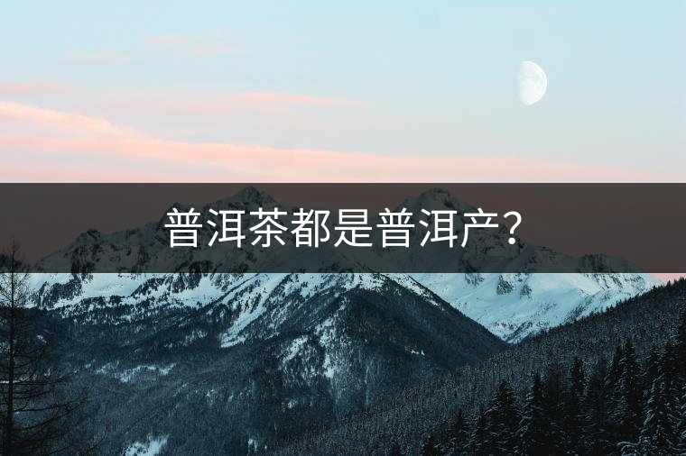 普洱茶都是普洱產(chǎn)？
