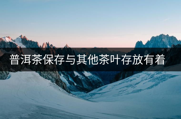 普洱茶保存與其他茶葉存放有著質的區(qū)別 普洱茶保存與其他茶葉存放有著質的區(qū)別