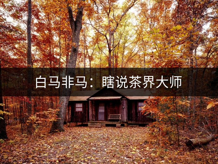 白馬非馬：瞎說茶界大師