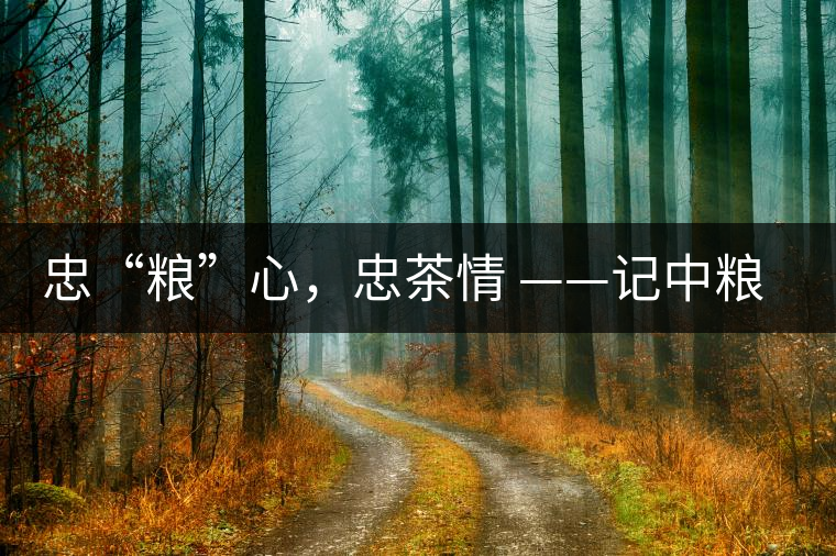 忠“糧”心，忠茶情 ——記中糧老茶人楊維仁