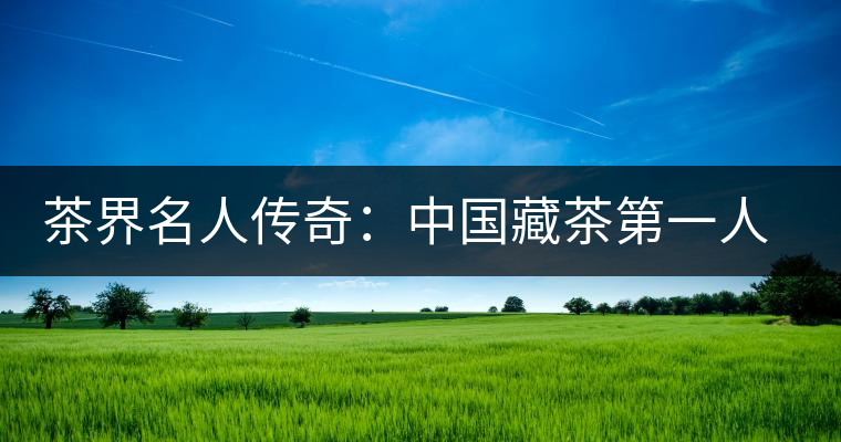 茶界名人傳奇:中國藏茶第一人蔡金華 茶界名人傳奇:中國藏茶第一人蔡金華