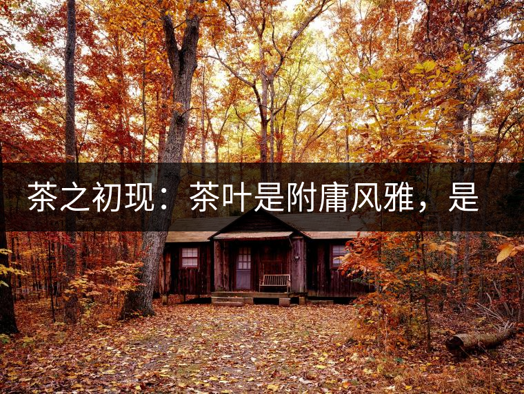 茶之初現(xiàn)：茶葉是附庸風(fēng)雅，是禪茶一味，更是王朝興衰