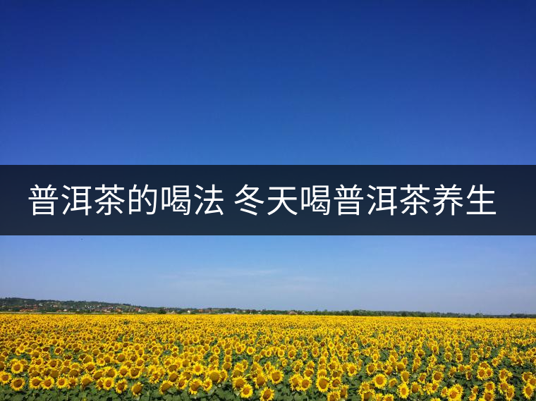 普洱茶的喝法 冬天喝普洱茶養(yǎng)生茶是一種不錯(cuò)的選擇 普洱茶的喝法 冬天喝普洱茶養(yǎng)生茶是一種不錯(cuò)的選擇