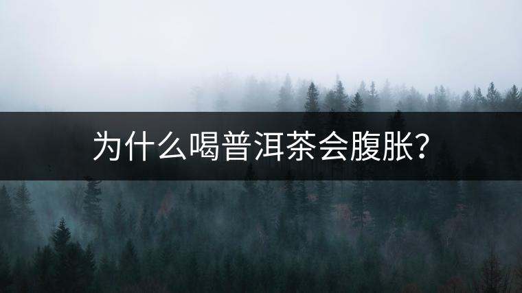 為什么喝普洱茶會(huì)腹脹？