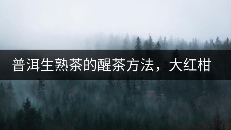 普洱生熟茶的醒茶方法，大紅柑與小青柑對(duì)比