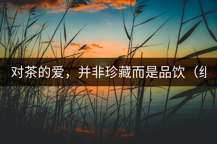 對茶的愛，并非珍藏而是品飲（組圖）