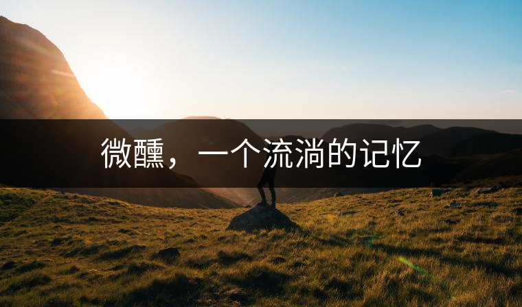 微醺，一個流淌的記憶