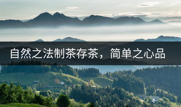 自然之法制茶存茶，簡單之心品茶