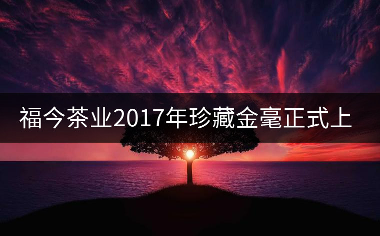 福今茶業(yè)2017年珍藏金毫正式上市