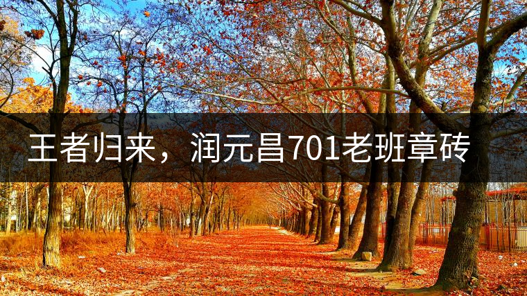 王者歸來，潤元昌701老班章磚王即將上市