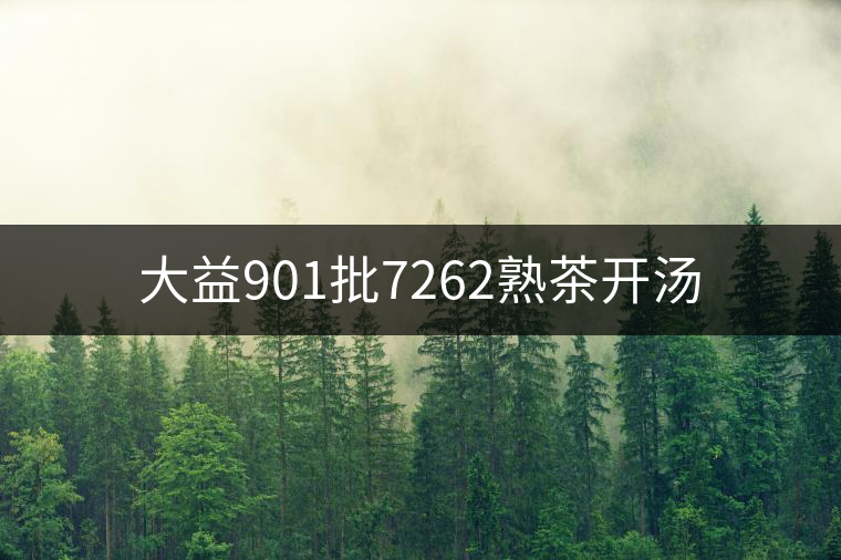 大益901批7262熟茶開湯