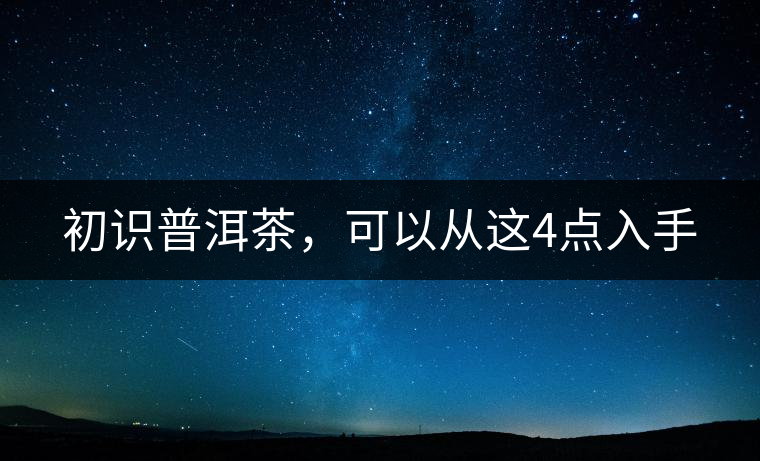 初識(shí)普洱茶，可以從這4點(diǎn)入手