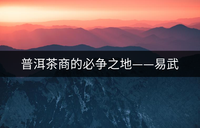 普洱茶商的必爭之地——易武