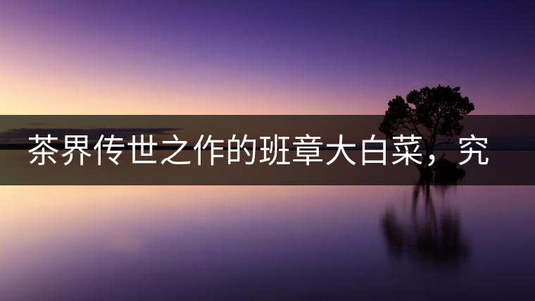 茶界傳世之作的班章大白菜，究竟有什么大來頭？