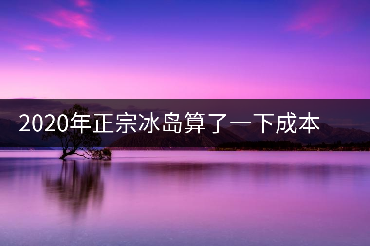 2020年正宗冰島算了一下成本，一般人真消費(fèi)不起
