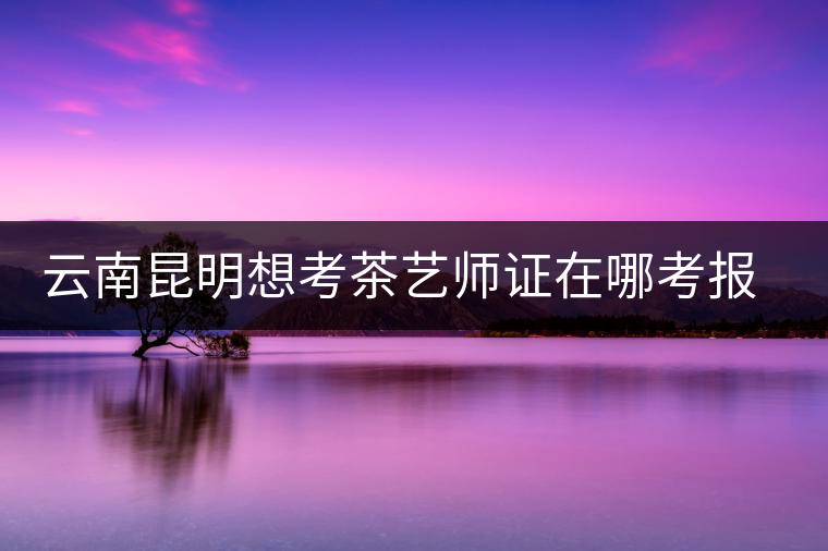 云南昆明想考茶藝師證在哪考報名及考試時間，哪個學(xué)校好？