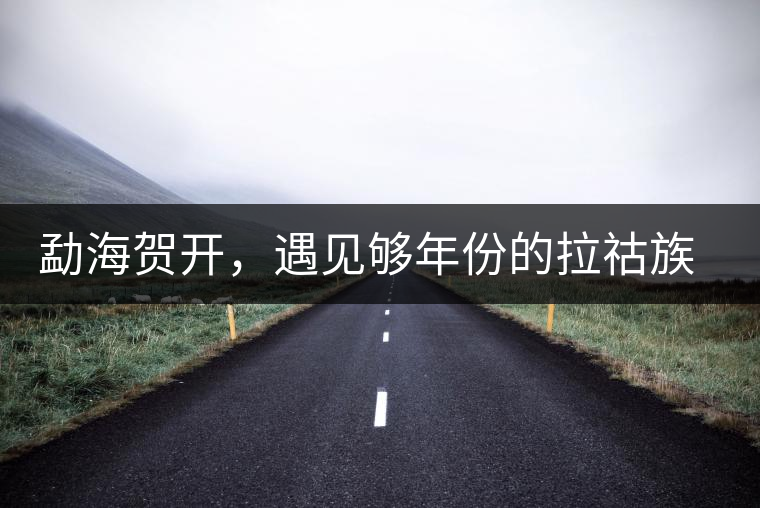 勐海賀開(kāi)，遇見(jiàn)夠年份的拉祜族古茶園