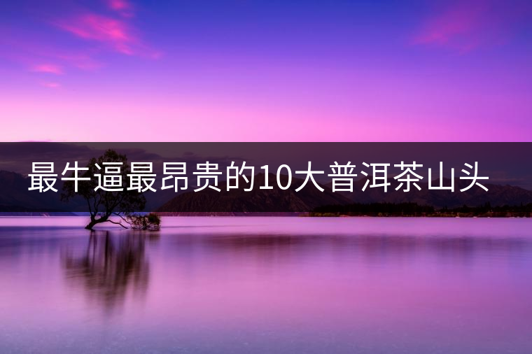 最牛逼最昂貴的10大普洱茶山頭，你造嗎？