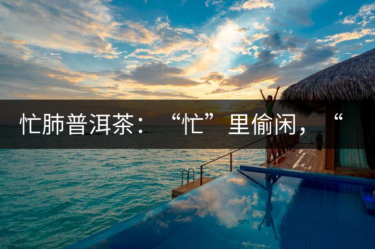 忙肺普洱茶：“忙”里偷閑，“肺”寧靜無以致遠(yuǎn)！