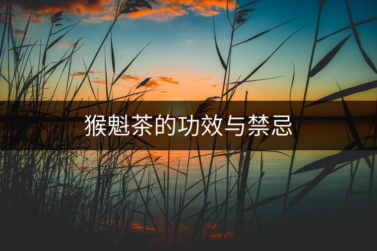 猴魁茶的功效與禁忌