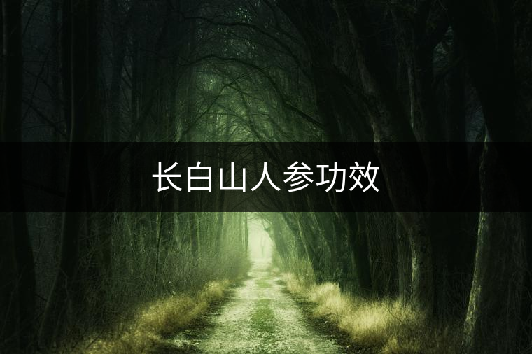 長(zhǎng)白山人參功效