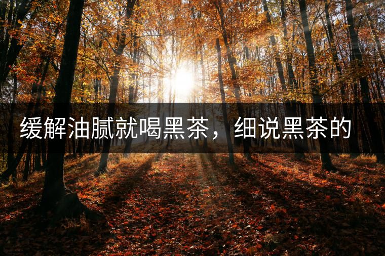 緩解油膩就喝黑茶，細(xì)說(shuō)黑茶的功效和好處