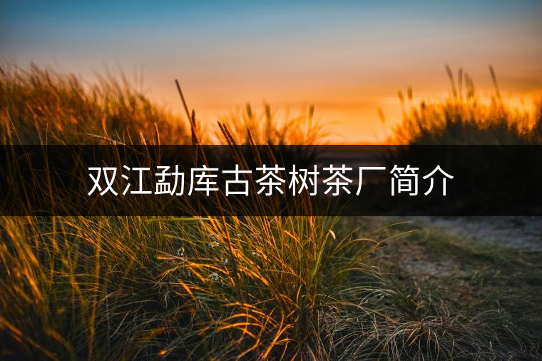 雙江勐庫(kù)古茶樹(shù)茶廠簡(jiǎn)介 雙江勐庫(kù)古茶樹(shù)茶廠簡(jiǎn)介